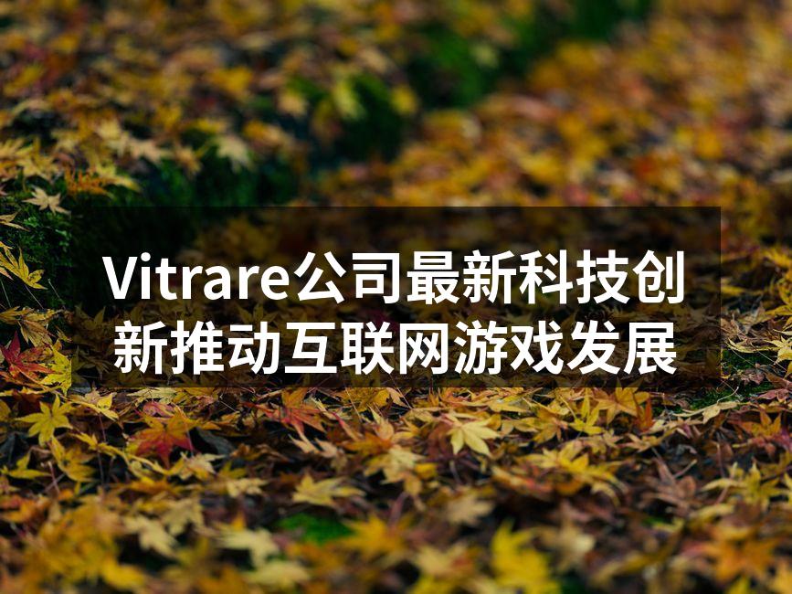 Vitrare公司最新科技创新推动互联网游戏发展