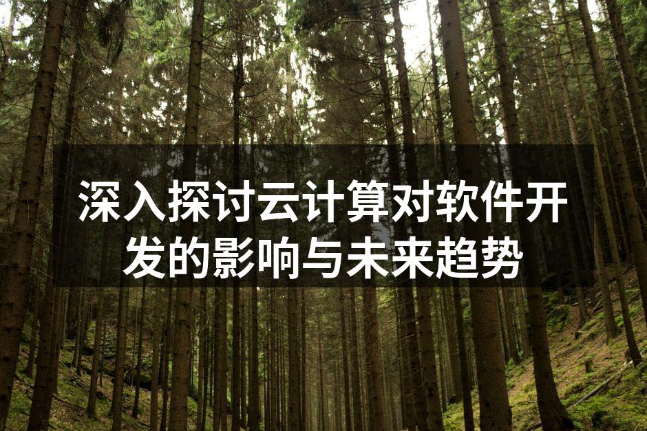 深入探讨云计算对软件开发的影响与未来趋势